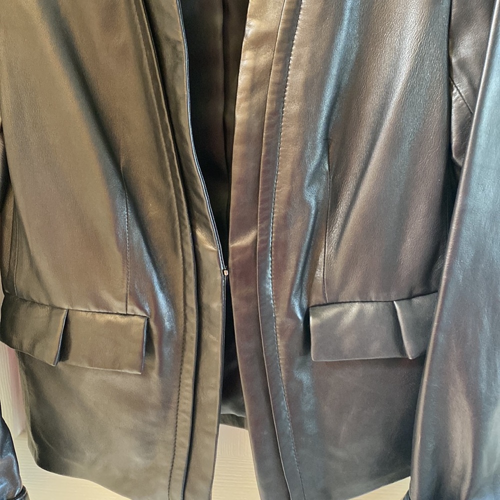 Calvin Klein NWT Leather Jacket - Picture 2 of 5